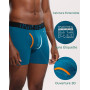 INNERSY Calecon Boxer avec Ouverture, Lot de 4