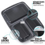 Igluu Meal Prep - [Lot de 30 Boîtes alimentaires à 3 compartiments pour préparation des repas - Réutilisables, sans BPA - Compat