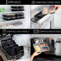 Igluu Meal Prep - [Lot de 30 Boîtes alimentaires à 3 compartiments pour préparation des repas - Réutilisables, sans BPA - Compat