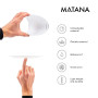 MATANA 120 Assiettes en Plastique Réutilisables Blanches Premium avec Bord Argenté (60 Grandes et 60 Petites Assiettes) – Solide