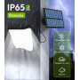 spqment Spot à Led Solaire d'Extérieur avec Détecteur de Mouvement 288 LED Lumière à Led d'Extérieur 3 Modes avec 5M de Câble IP