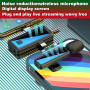 kinmaizi Microphone cravate sans fil 3 en 1, pour iPhone, Android, iPad, pour enregistrement vidéo, streaming, interview, vlog, 