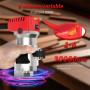 Eliofaneia Affleureuse à Bois Défonceuse Électrique 800W 10000-30000RPM, 6 Vitesses Variables 6,35 mm, Coffret de 15 Fraises à d