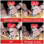 Eliofaneia Affleureuse à Bois Défonceuse Électrique 800W 10000-30000RPM, 6 Vitesses Variables 6,35 mm, Coffret de 15 Fraises à d