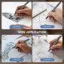 YISAN Feutres Dessin, Stylos Micro, 16 Stylos à encre Fineliner,Stylo Noir Pointe Fine, Stylo de Dessin Noir,Professionnel Artis