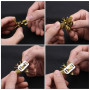 VGOL 6pcs Sac à Main Serrure Abeille Forme Serrures Sac Matériel Torsion Tour pour Bricolage Cuir Artisanat Sac à Main Fermoir D