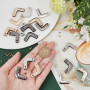 WADORN 18 Sets Ensembles de Boucles Décoratives pour Bord de Sac à Main, 3 couleur Protecteur de Bord de Sac à Main Clip Coin de