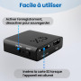 IVVHVVI 1080p Mini caméra de Surveillance intérieure/extérieure, avec détection de Mouvement et Vision Nocturne, Batterie intégr