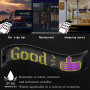 Comius Sharp Panneau LED pour Voiture, Panneau Matriciel LED 3,62x14,72 Pouces, Lumière Devil Eyes pour Voitures, écran Souple d