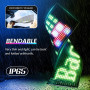 Comius Sharp Panneau LED pour Voiture, Panneau Matriciel LED 3,62x14,72 Pouces, Lumière Devil Eyes pour Voitures, écran Souple d
