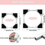 NIUXX Kit de Superposition Universel, Accessoires pour Lave-linge/Sèche-linge, Universel Cadre Intermédiaire pour Lave-linge et 