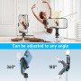 Perche à Selfie avec lumière d'appoint,Trépied Smartphone,125CM Extensible Selfie Stick Trépied de Téléphone avec télécommande d