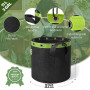 POTLAB Sac en Tissu de, 5 pièces de Sacs à Planter de, Poche à Planter en Non-tissé avec poignées pour tomates, Pommes de Terre,