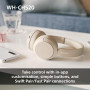 Sony WH-CH520 - Casque Bluetooth sans Fil, Multipoint, Micro intégré - jusqu'à 50 Heures d'autonomie et Charge Rapide - Rose (Re