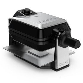 KRUPS Gaufrier Rotatif, Cuisson parfaites, Cuisson homogène, Utilisation facile, Plaques antiadhésives, Haute précision, Rangeme