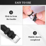20 Pièces 22 mm passants de bracelet de montre en silicone, Anneaux de Bracelet de Montre en Caoutchouc, anneau de fermeture de 