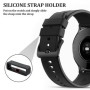 20 Pièces 22 mm passants de bracelet de montre en silicone, Anneaux de Bracelet de Montre en Caoutchouc, anneau de fermeture de 