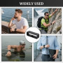 20 Pièces 22 mm passants de bracelet de montre en silicone, Anneaux de Bracelet de Montre en Caoutchouc, anneau de fermeture de 