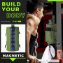 Support de Gourde Magnétique Ultra-Pratique – Fixation Solide, Compartiment Téléphone, Idéal en Salle de Sport