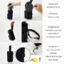 Support de Gourde Magnétique Ultra-Pratique – Fixation Solide, Compartiment Téléphone, Idéal en Salle de Sport