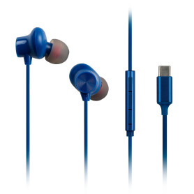 Panasonic RP-TCM225DEA USB-C Écouteurs Intra-Auriculaires, Casque Filaire avec Micro et Télécommande Intégrés, Basses Puissantes