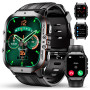 OUKITEL Montre Connectée Homme,1.96"HD Smartwatch avec Appel Bluetooth,100+ Mode Sportifs,Montre Sport pour Surveiller Cardio,Po