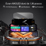 OUKITEL Montre Connectée Homme,1.96"HD Smartwatch avec Appel Bluetooth,100+ Mode Sportifs,Montre Sport pour Surveiller Cardio,Po