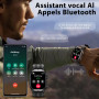 OUKITEL Montre Connectée Homme,1.96"HD Smartwatch avec Appel Bluetooth,100+ Mode Sportifs,Montre Sport pour Surveiller Cardio,Po