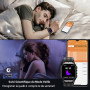 OUKITEL Montre Connectée Homme,1.96"HD Smartwatch avec Appel Bluetooth,100+ Mode Sportifs,Montre Sport pour Surveiller Cardio,Po