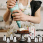 HIOQFR 8pcs Grosse Douille Patisserie Professionnelle Cupcake Douille Cannelée Grandes Douilles à Pâtisserie Embouts de Glaçage 