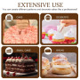 HIOQFR 8pcs Grosse Douille Patisserie Professionnelle Cupcake Douille Cannelée Grandes Douilles à Pâtisserie Embouts de Glaçage 