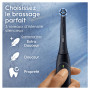 Oral-B iO 2 Brosse A Dents Electrique Noire Pour Adultes, 3 Modes De Nettoyage, Doux Pour Gencives, Brossage Souple, Accessoires