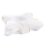 Générique Oreiller Ergonomique Cervical, Soulage douleurs Cou/épaules/Dos, Oreiller Memoire Forme, Double Hauteur 9/11cm Adaptab