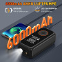 Onherm Compresseur à Air Portatif, 6000mAh Gonfleur Pneus Voiture sans Fil, Electrique Pompe mit écran LCD Numérique,150PSI, Typ