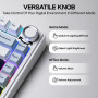 MechLands Aula F75 PRO 75 % Custom Creamy Clavier de jeu mécanique sans fil, BT5.0/USB-C/2,4 GHz, structure Gasket, bouton, RVB,
