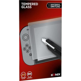 Protection d'écran verre trempé - KONIX - Nintendo Switch 2 - Anti-bulle - Anti-rayures - Indice de dureté 9H - 100 % transparen