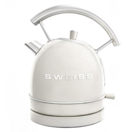 Bouilloire vintage - SWEISS - KTL8 - 2200 W - 1,8 L - Socle 360° - Beige 72,87 €