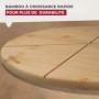 Ensemble de 2 Planches a pizza avec rainures de coupe - FACKELMANN - Ø 32 cm 82,56 €