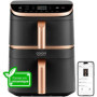 Friteuse sans huile COSORI - Turbo Tower Pro Smart - Capacité 10,8L - 2 cuves - 7 programmes - 2630W - Noir 474,50 €
