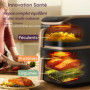 Friteuse sans huile COSORI - Turbo Tower Pro Smart - Capacité 10,8L - 2 cuves - 7 programmes - 2630W - Noir 474,50 €