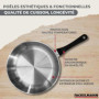 Batterie de cuisine - Tous feux dont induction - FACKELMANN - Geneva - Inox - 2 poeles 24 et 28, 3 casseroles et 6 ustensiles...