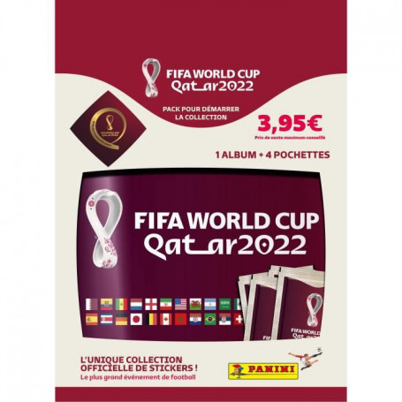 Pack de cartes 1 album + 4 pochettes a collectionner PANINI - World cup 2022 17,99 €