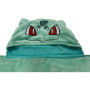 Plaid polaire a capuche 3D - POKEMON - Bulbizarre - 120 x 150 cm