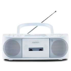 Radio CD K7 - MEDION - FM - 2x3W RMS - Bleu