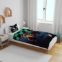Parure de lit réversible - DEMON SLAYER - Kimetsu - Microfibre - 1 housse de couette 140 x 200 cm + 1 taie 63 x 63 cm