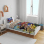Parure de lit - ONE PIECE - Luffy et son équipage III - Microfibre - 1 housse de couette 140 x 200 cm + 1 taie 63 x 63 cm