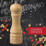 Ensemble de 2 Moulins a poivre manuel - FACKELMANN - FM Professional Divers - Couleur bois - 18 cm