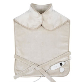 Coussin chauffant dos et cervicales - LIVOO - DOS218C - 100 W - 60 x 90 cm - Flanelle - Lavable en machine 30° - 50-65° - Creme