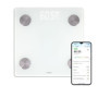 Pese-personne impédancemetre connecté - LIVOO - DOM528W - 17 indicateurs - Max 180 kg - 8 profils - LED - Blanc