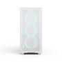Boîtier PC - Fractal Design - FD-C-EPO1A-05 - Blanc - Verre trempé - Éclairage RGB - 3 ventilateurs inclus